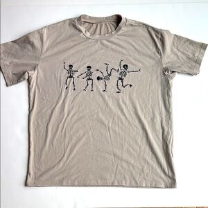 Shein Skeleton Dance Graphic T-Shirt sz small Halloween